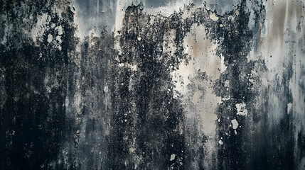 Obraz premium Black mold on concrete wall texture