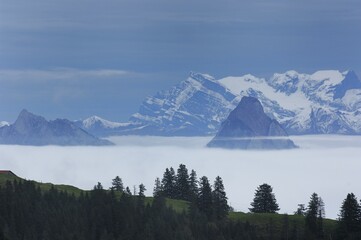 Inversion at the Large Mythen, Canton Schwyz, Switzerland, Europe