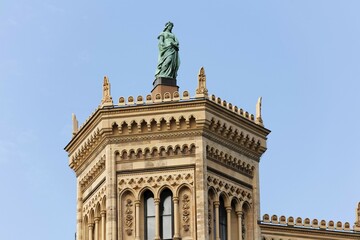 Government of Upper Bavaria on Maximilianstrasse, Munich, Bavaria, Germany, Europe