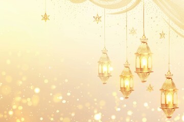 Islamic new year greeting celebration background