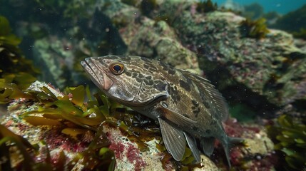 A Magnificent and Distinctive Cod Fish: A Prime Seafood in the Ocean Realm. This large - sized, silver - hued fish is a staple in the seafood market