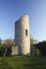 Ebersburg castle ruin, Rhoen, Hesse, Germany, Europe