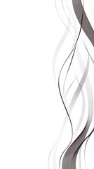 Abstract gray wavy lines on white background.