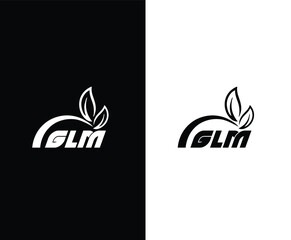 GLM letter technology logo design on black background GLM creative initials letter IT logo concept