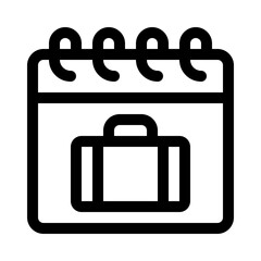 travel goals line icon