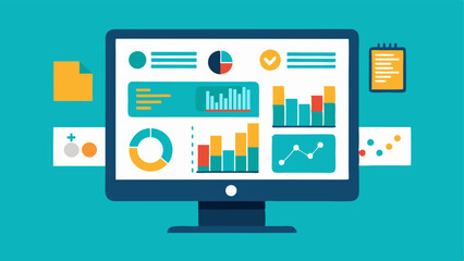 User Interface Screen A computer screen displaying a userfriendly dashboard with graphs charts and investment options. Include icons for a portfolio overview market trends and an