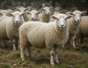 Obraz premium sheep and lamb