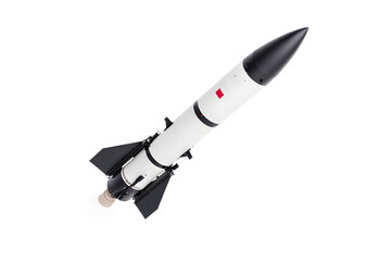 Missile isolated on white background