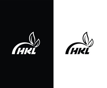 HKL letter technology logo design on black background HKL creative initials letter IT logo concept