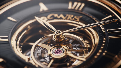 Close-up view of an intricate mechanical watch showcasing its gears and craftsmanship against a dark backdrop