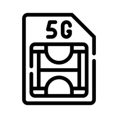 5G line icon