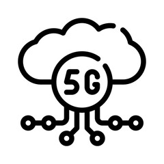 5G line icon