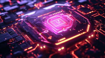 Fototapeta premium Innovative Digital Circuitry Design