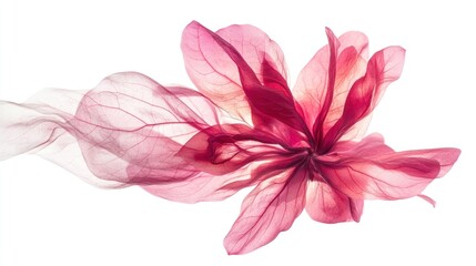Ethereal Pink Flower Petals in Delicate Motion