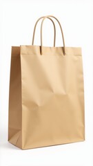 Simple brown paper bag ready for shopping adventures at the local market or grocery store