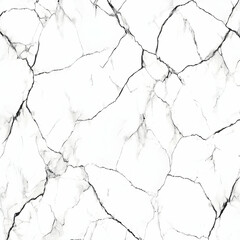 Obraz premium White Marble Texture Background Displays Elegant Veins and Cracks Seamlessly Across the Surface