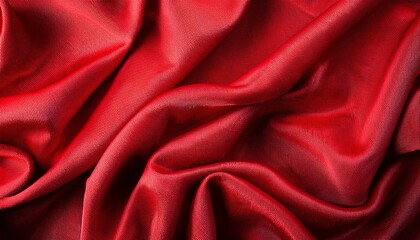 Abstract background texture of natural red color fabric. Generated image