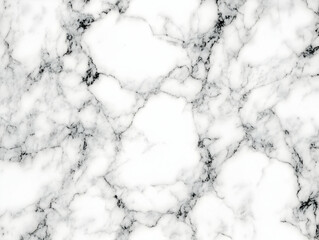 White Marble Texture Background Displays Elegant Veins Seamlessly Across the Surface for Design Projects.