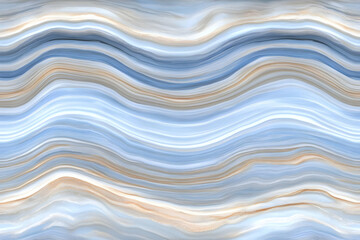 Obraz premium Abstract Blue and Beige Marble Texture Background Creates a Smooth, Wavy Pattern Seamlessly.