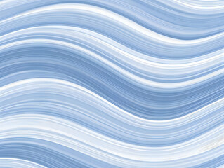 Abstract Blue and White Wavy Lines Background Creates a Smooth, Flowing Pattern.