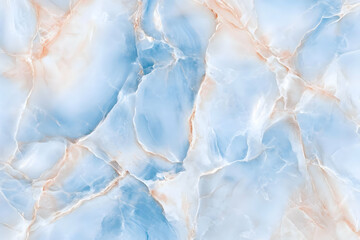 Obraz premium Blue and Peach Marble Texture Background Creates a Smooth and Elegant Surface Design for Various Applications.