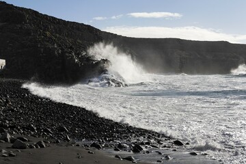 Breakers in Puertito de los Molinos , Fuerteventura , Canary Islands