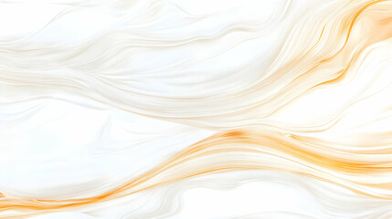 Abstract white and gold marble texture background flows smoothly with elegant curves.