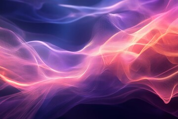 Fototapeta premium Vibrant Abstract Waves in Motion: A Dynamic Blend of Colors and Light