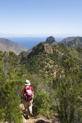 Fototapeta premium - hiking trail near Vallehermoso - La Gomera