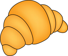 Coloring Page Croissant 
