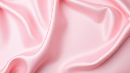Soft pink satin fabric with subtle texture, intricate design, smooth surface, elegant presentation