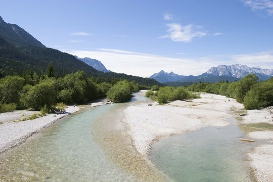 River Isar in Wallgau - Upper Bavaria