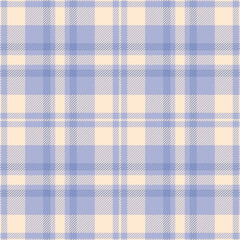 Aged check plaid tartan, anniversary vector pattern fabric. Greeting card textile seamless texture background in light and papaya whip colors.