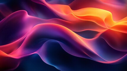 Obraz premium Abstract 3D background flowing lines and rich colors blending into a sleek art design with intricate geometric patterns