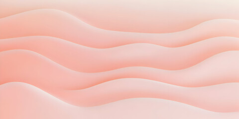 Obraz premium Abstract 3D Pink Wavy Background Creates a Smooth, Flowing Visual with Gentle Curves and Soft Highlights.