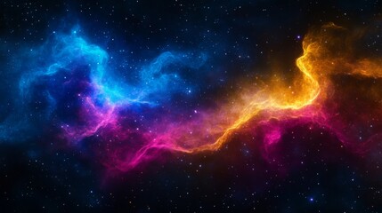Stunning Cosmic Nebula in Vibrant Colors