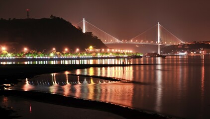 Bridge between Bai Chay and Hong Gai, Halong Bay, Vietnam, Southeast Asia, Asia