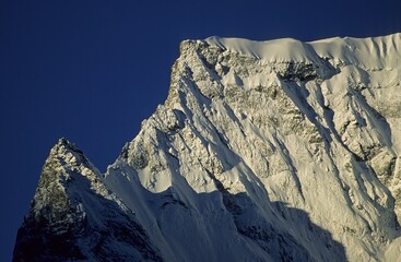 The summit ridge of Kongde Ri Nepal