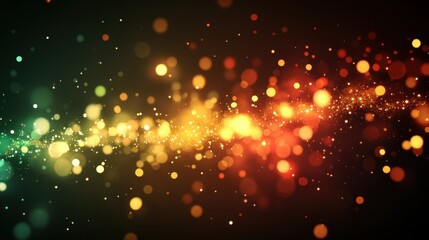 Colorful bokeh lights creating a vibrant abstract background