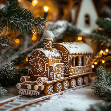 Gingerbread train
