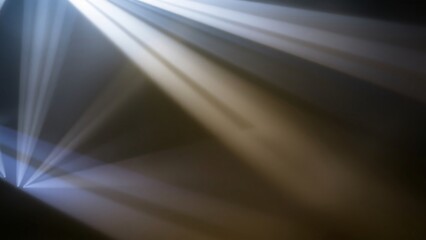 Abstract Light Beams Background Glowing Rays of Light in Dark Space