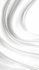 Abstract white swirling background creates smooth and elegant visual effect.