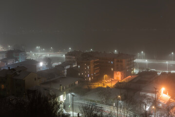time lapse of traffic at night