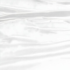 Obraz premium White Satin Fabric Background with Soft Elegant Drapes and Folds