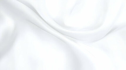 Obraz premium Smooth white fabric flows and drapes elegantly, creating a soft and luxurious texture background.