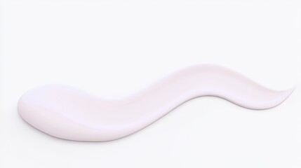 Soft Pastel Nail Polish Stroke on White Background for Creative Designs