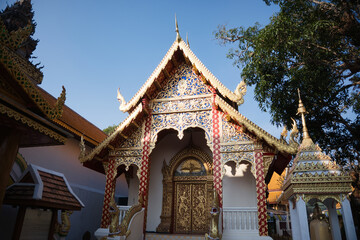 Naklejka premium part of doi suthep in chiang mai in thailand