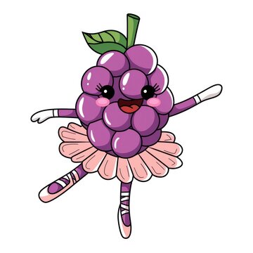 recommend clip art: cute blackberry ballerina dancing happily in a pink tutu.  