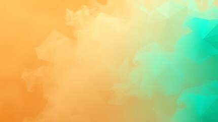 Soft Gradient of Orange and Teal Smoke on a Dreamy Background