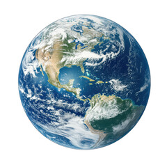Isolated Earth with Americas